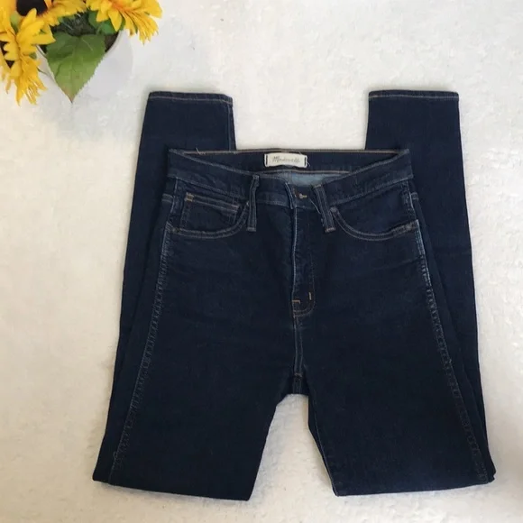Madewell 10” High Rise Women's Blue Skinny Jeans - Picture 6 of 7